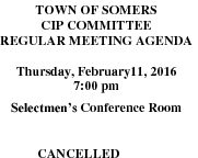 Icon of 20160211 CIP Agenda Cancelled